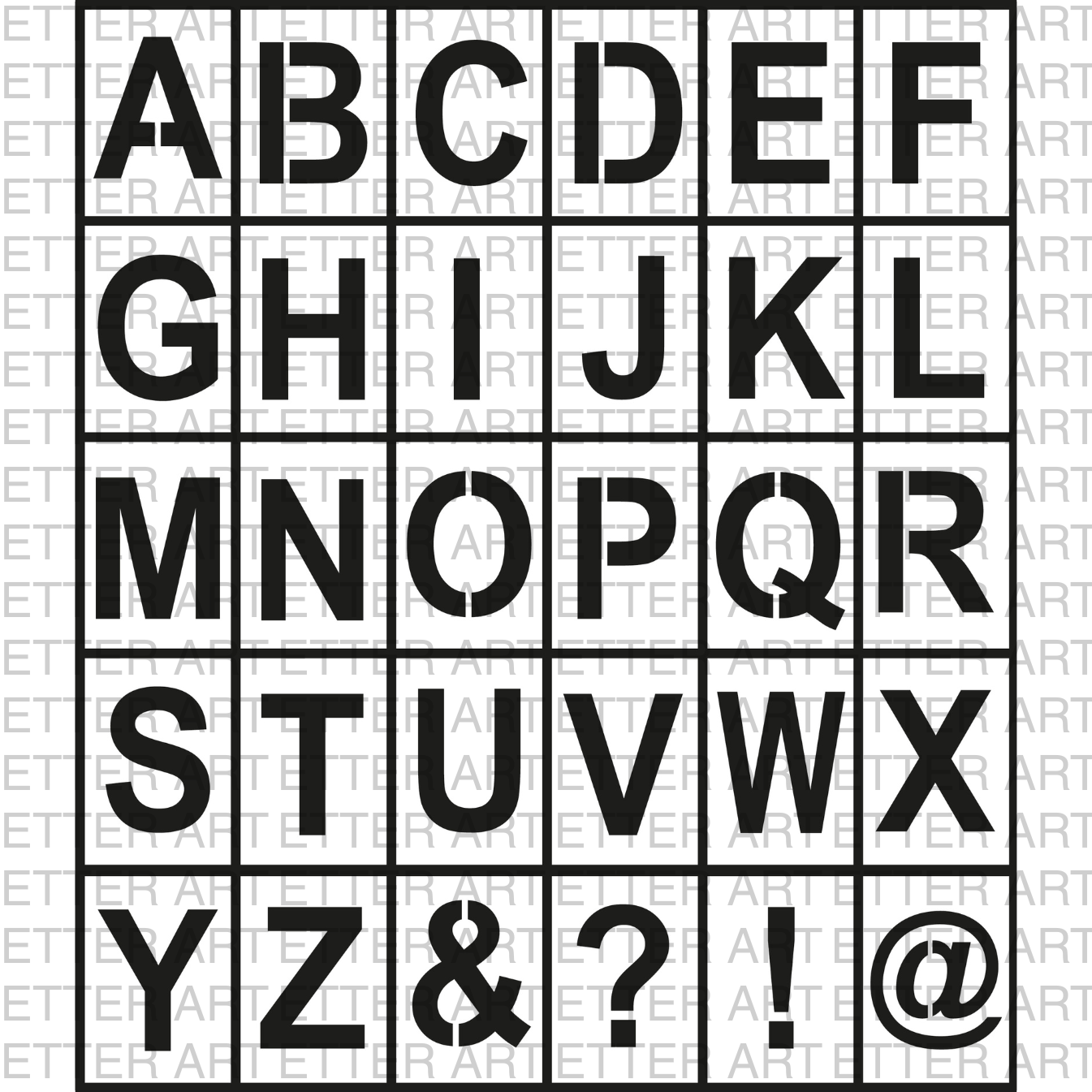 LETTER SET BOLD STYLE - 21,0 x 29,7 cm