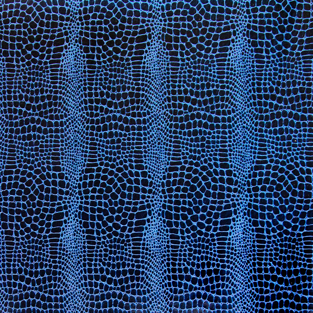 Prägepapier Croco Black Blue 787x1092 mm