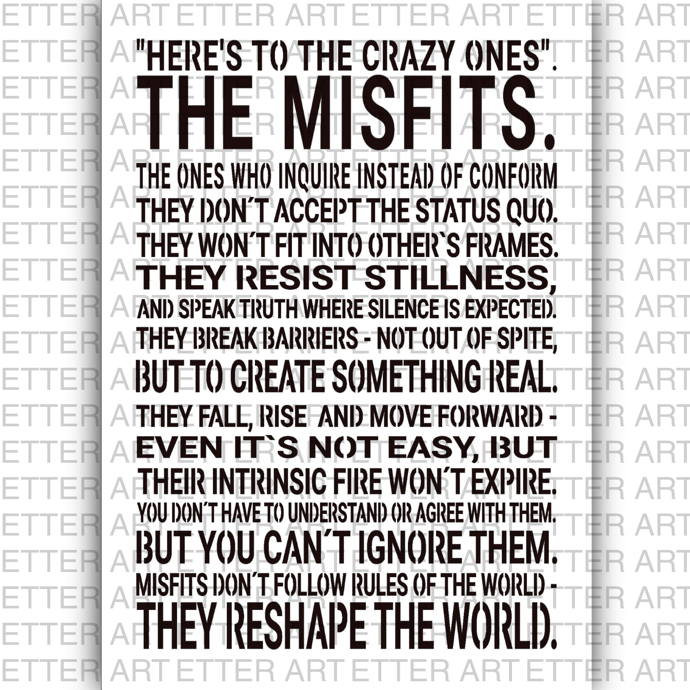 STATEMENT - THE MISFITS (EN)