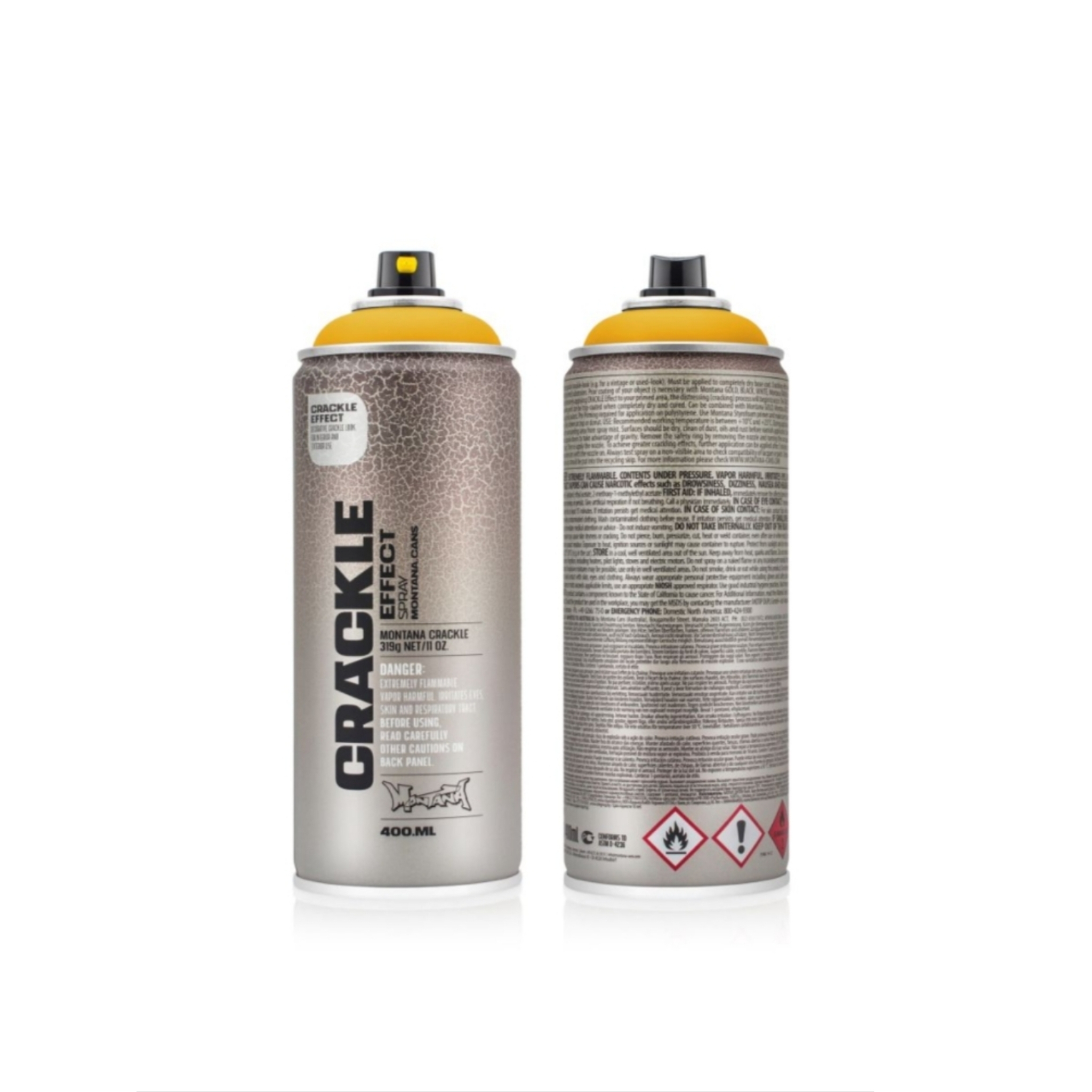 Montana CRACKLE Effekt Spray in Yellow Cab 400 ml
