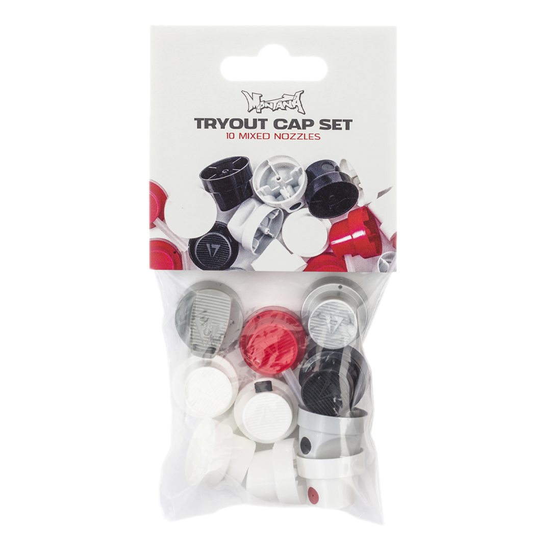 Montana TRYOUT CAP SET Sprühköpfe - Set 10 Stück - Alte Variante