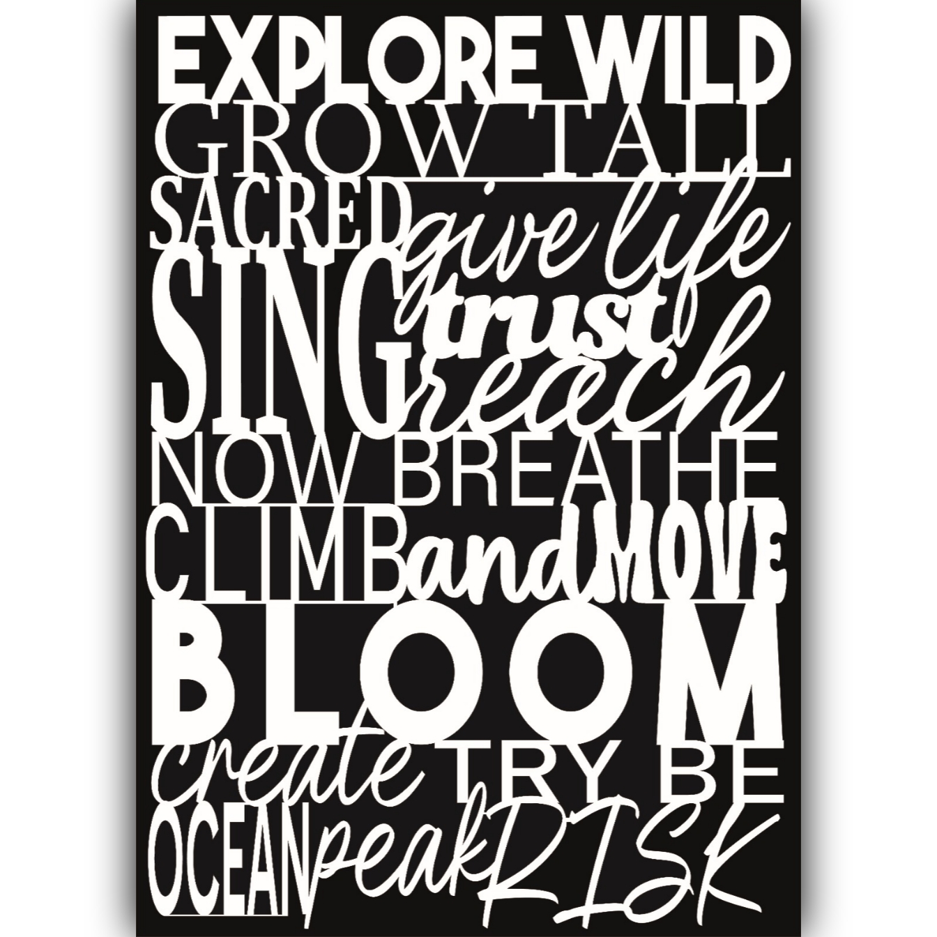 Etter Art Stencil A2 (42cm × 59,4cm) in different designs