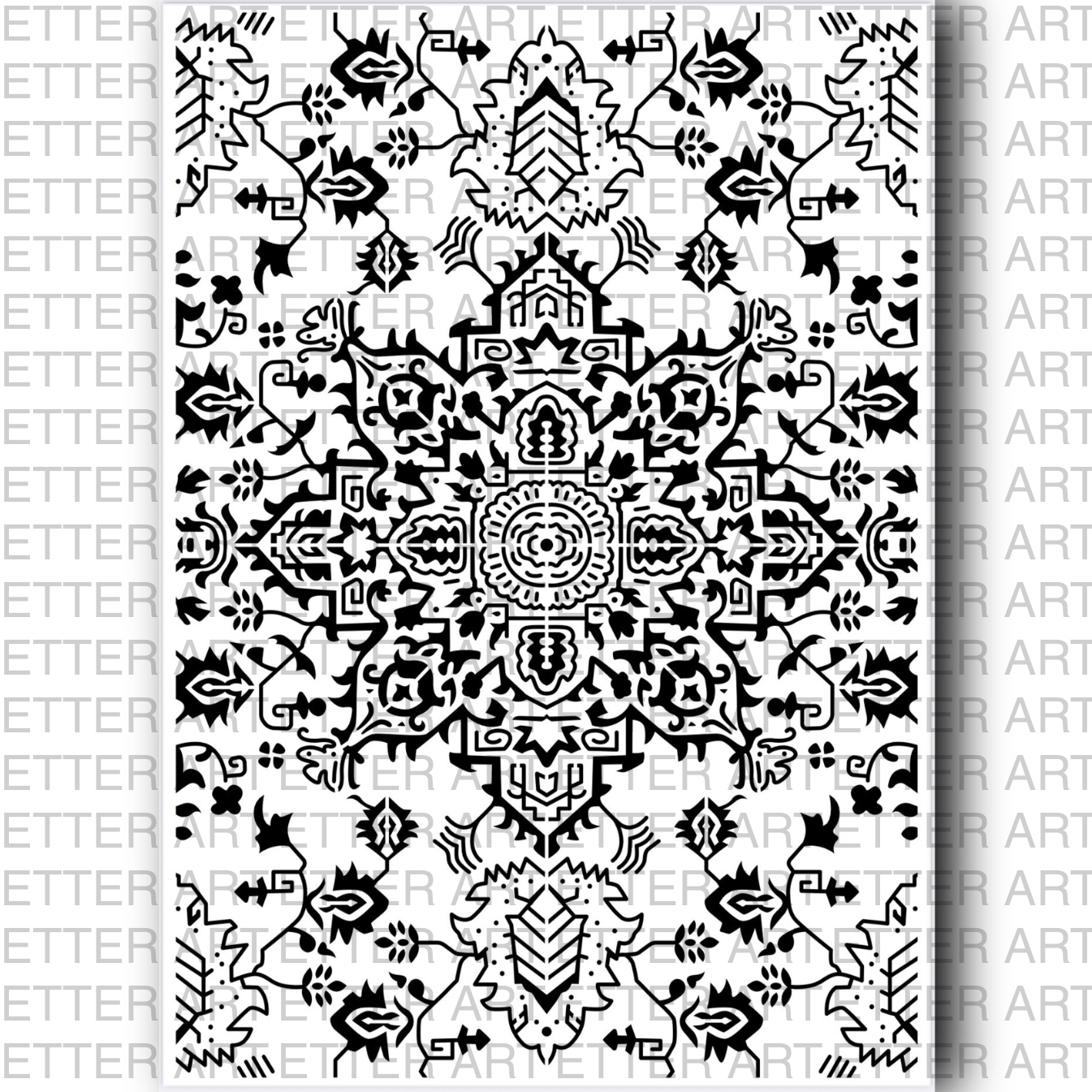 ORIENTAL PATTERN - 29,7 x 42,0 cm