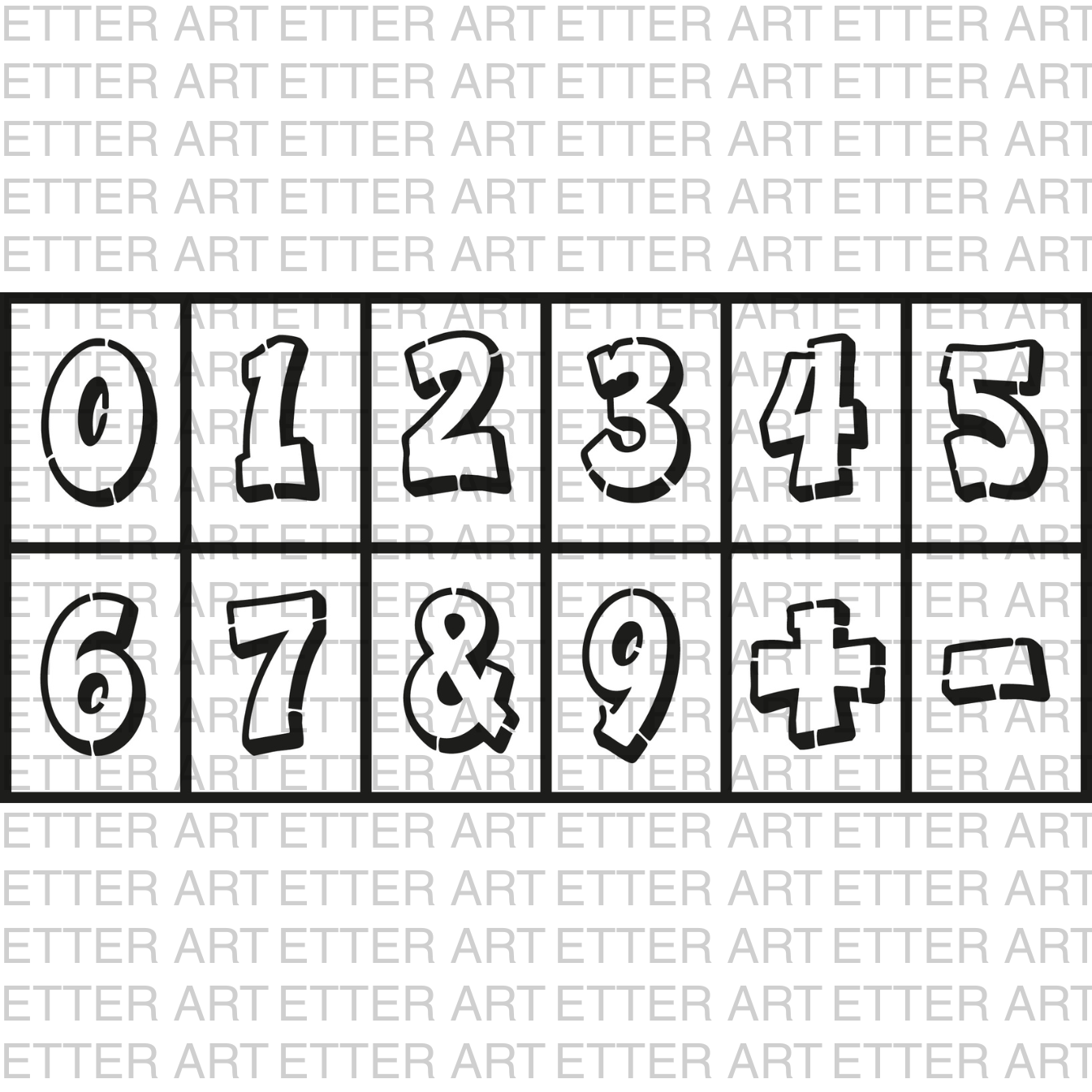 NUMBER SET STREET STYLE - 21,0 x 29,7 cm