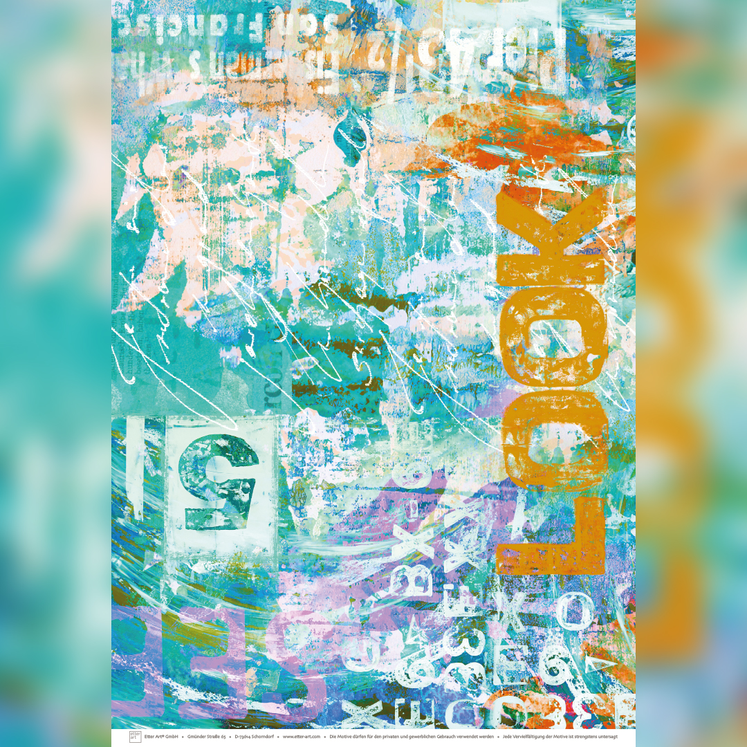 Etter Art Paper Pop Look Turquoise